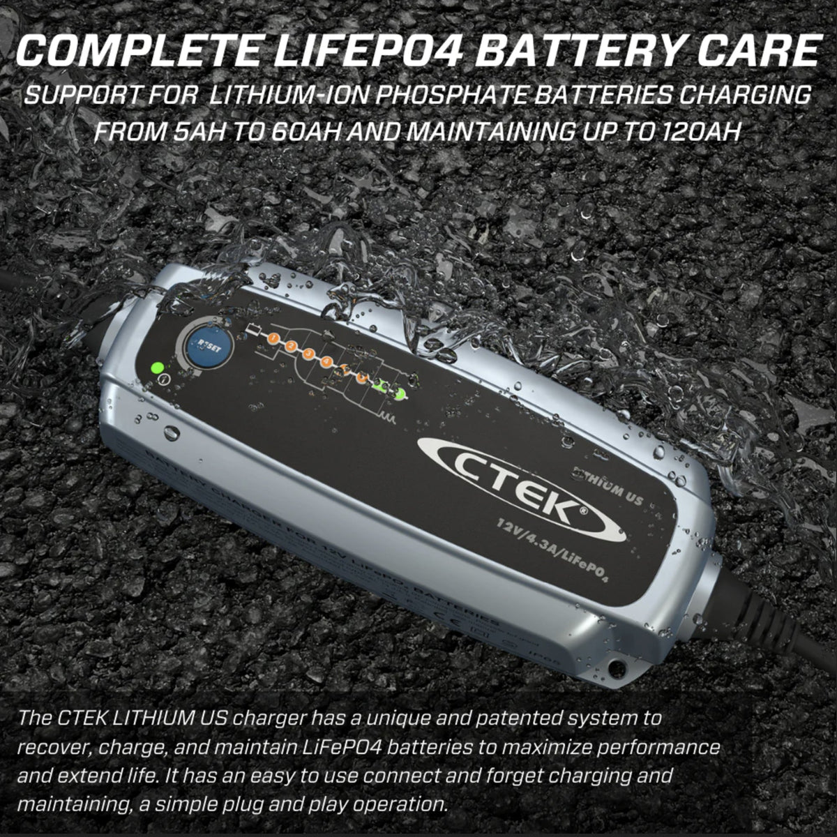 CTEK - LITHIUM US BATTERY CHARGER