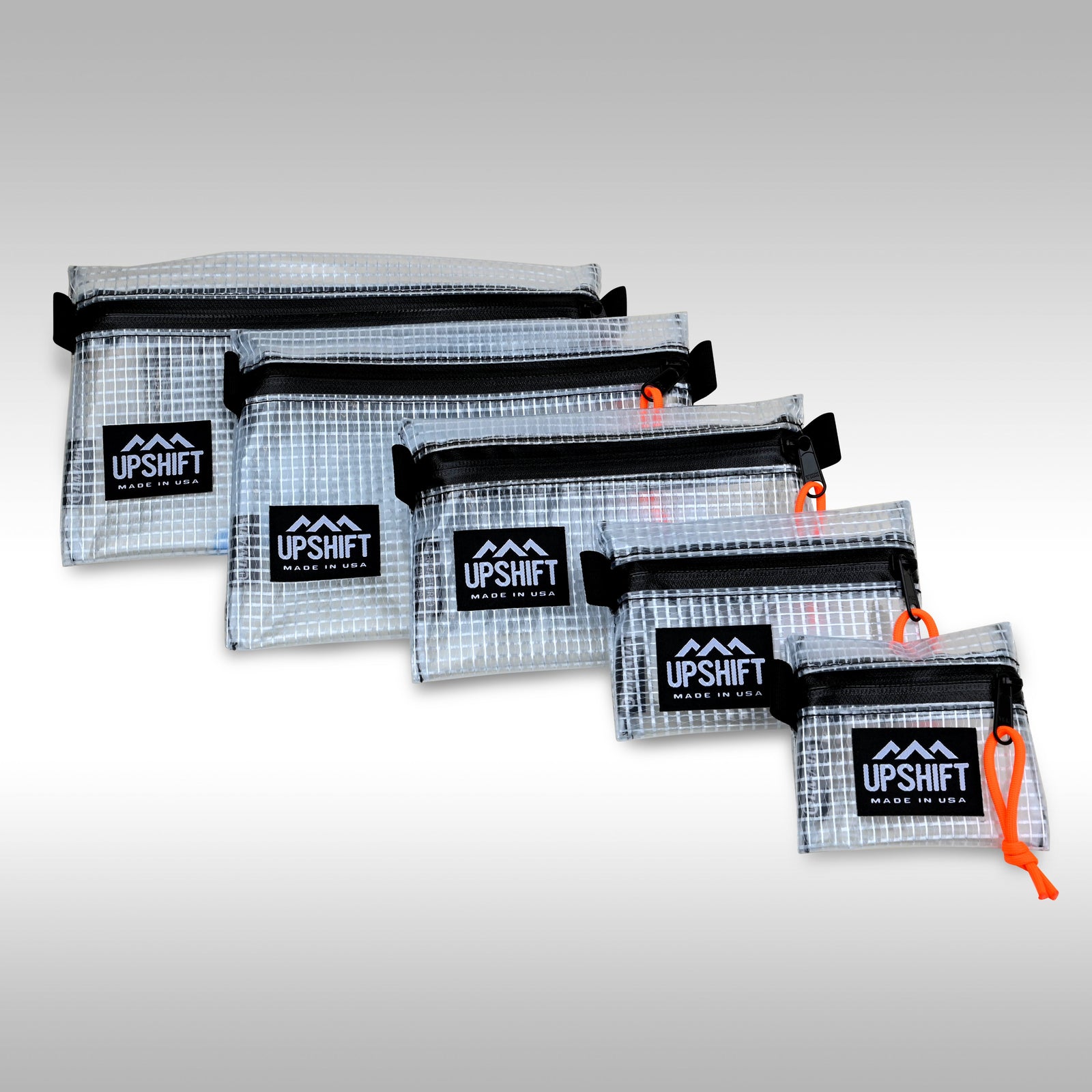 Trail pouches made of a clear, reinforce PVC material is great for organizing gear and being able to see what is in each pouch. Assortment of sizes.