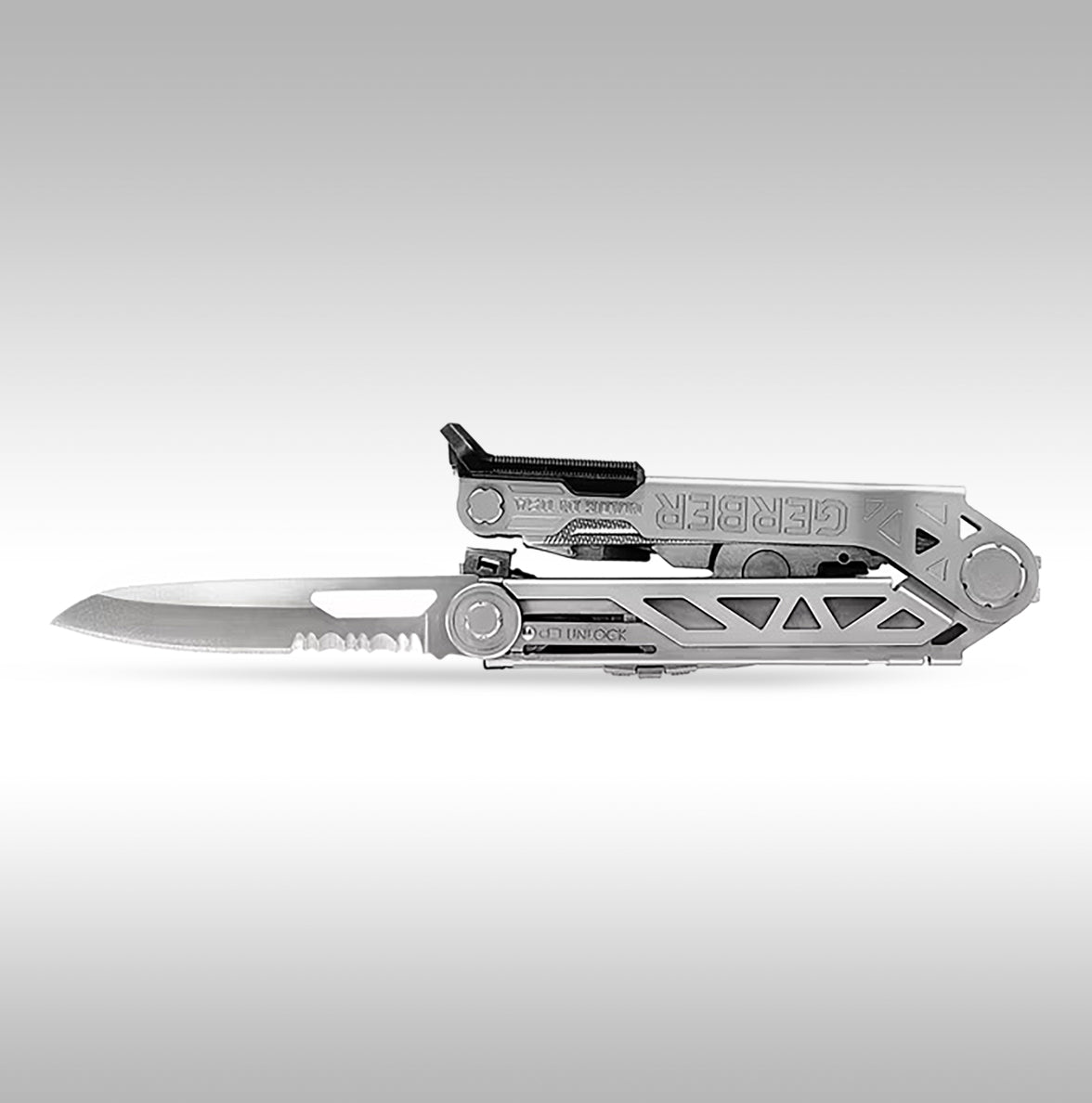 Gerber Center Drive Plus Multitool. USA made tools that are great on any motorcycle trip. Available at TMBR MOTO