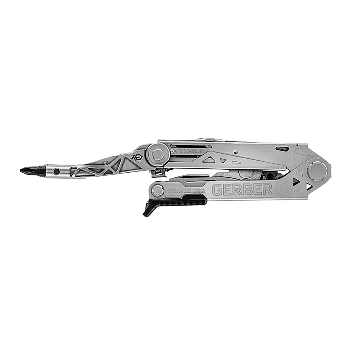 Gerber Center Drive Plus Multitool. USA made tools that are great on any motorcycle trip. Available at TMBR MOTO
