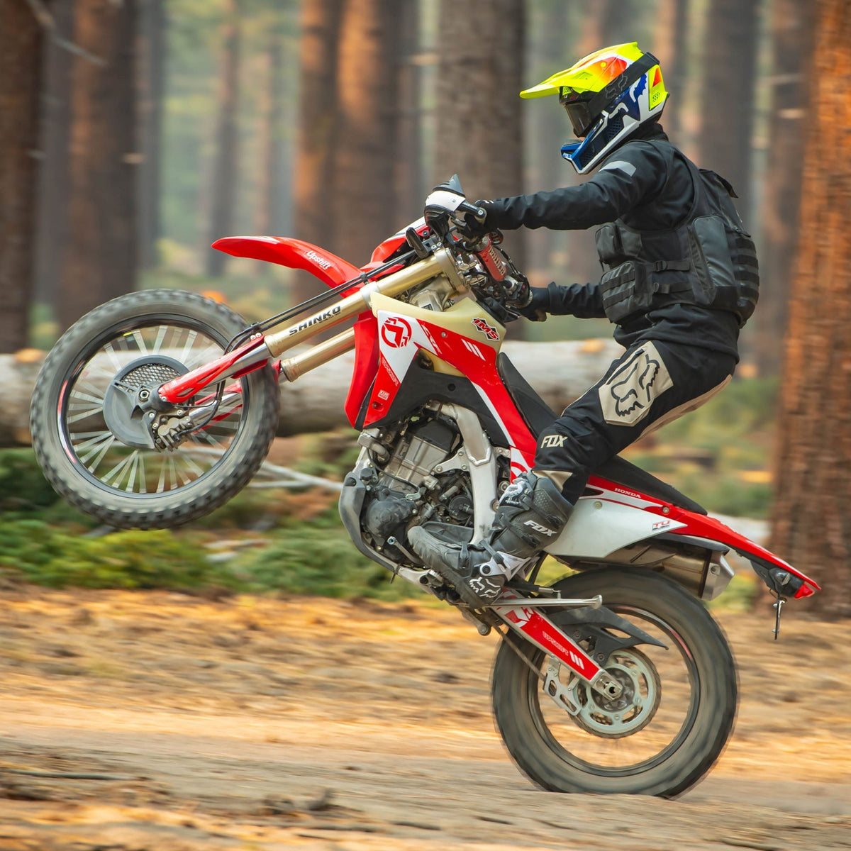 IMS 112255 3.0 gallon aftermarket fuel tank in natural translucent finish for Honda CRF450L and CRF450RL.
