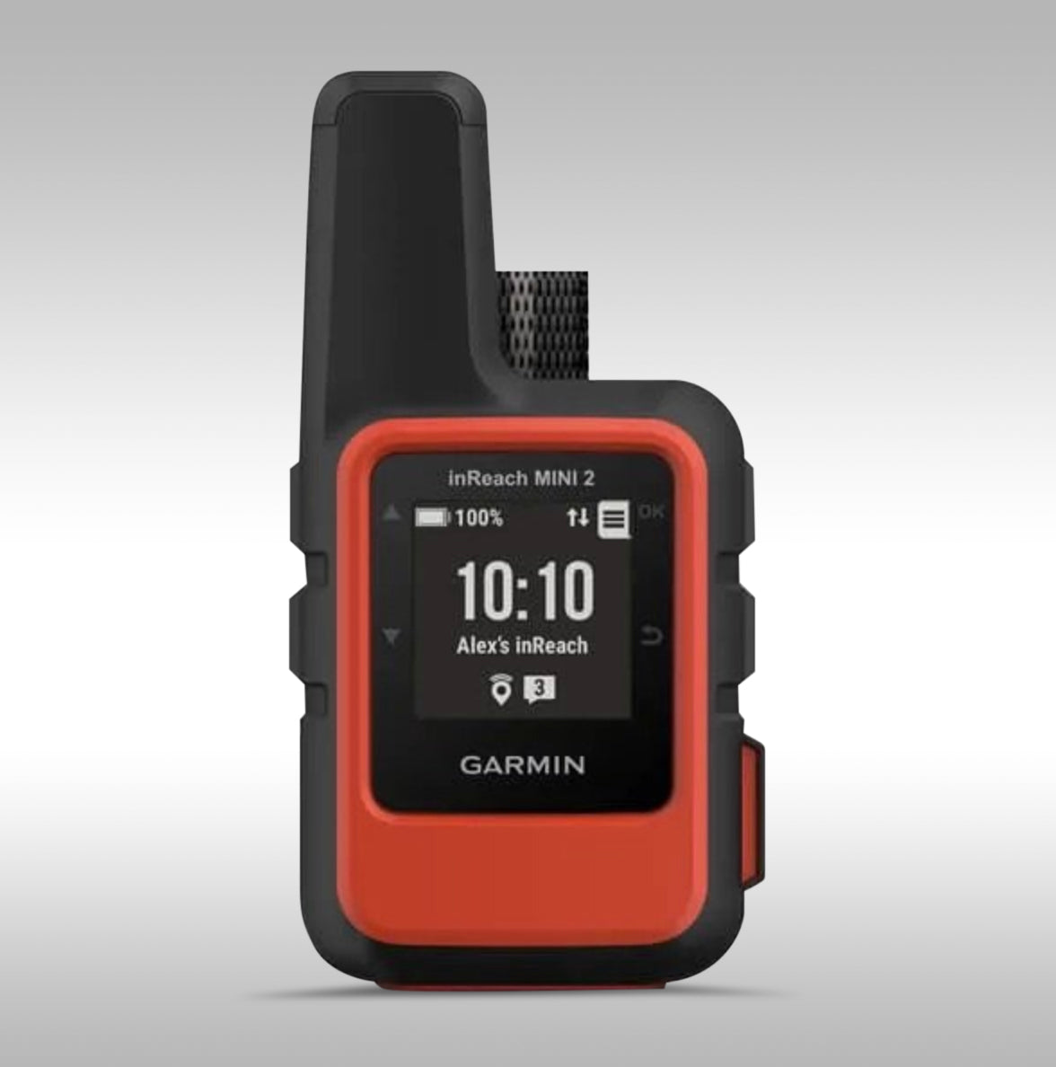 Garmin inReach Mini 2 personal GPS communicator and tracker with emergency SOS beacon function. Garmin GPS technology. GPS tracking for family and friends. Backcountry communications and emergency signal. 