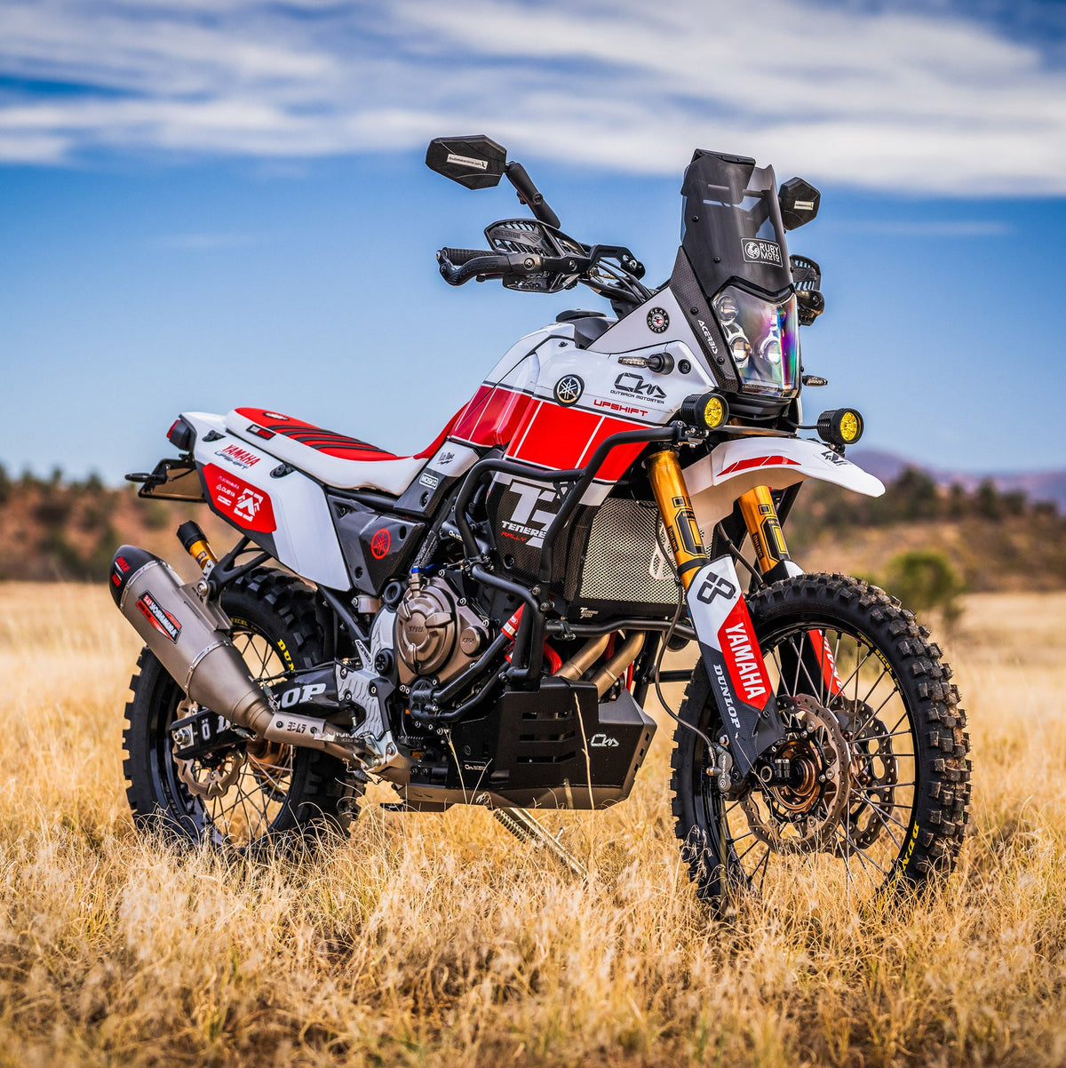 2019 - 2024 YAMAHA TENERE 700 - LAZER RED / WHITE - GRAPHICS KIT