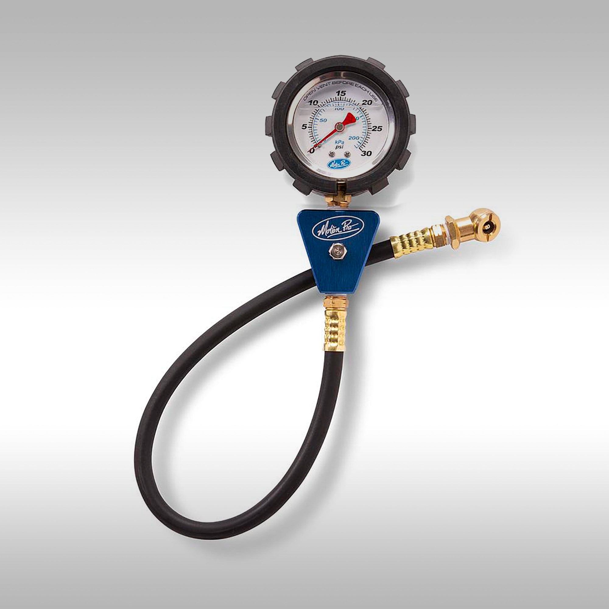 Motion Pro Tire Pressure Gauge. Analog oil filled dial tire pressure gauge. Motorcycle tire pressure gauge. Tire and wheel maintenance. Professional tire pressure gauge. Pressure gauge. Shop tire pressure gauge. Industrial tire pressure gauge.