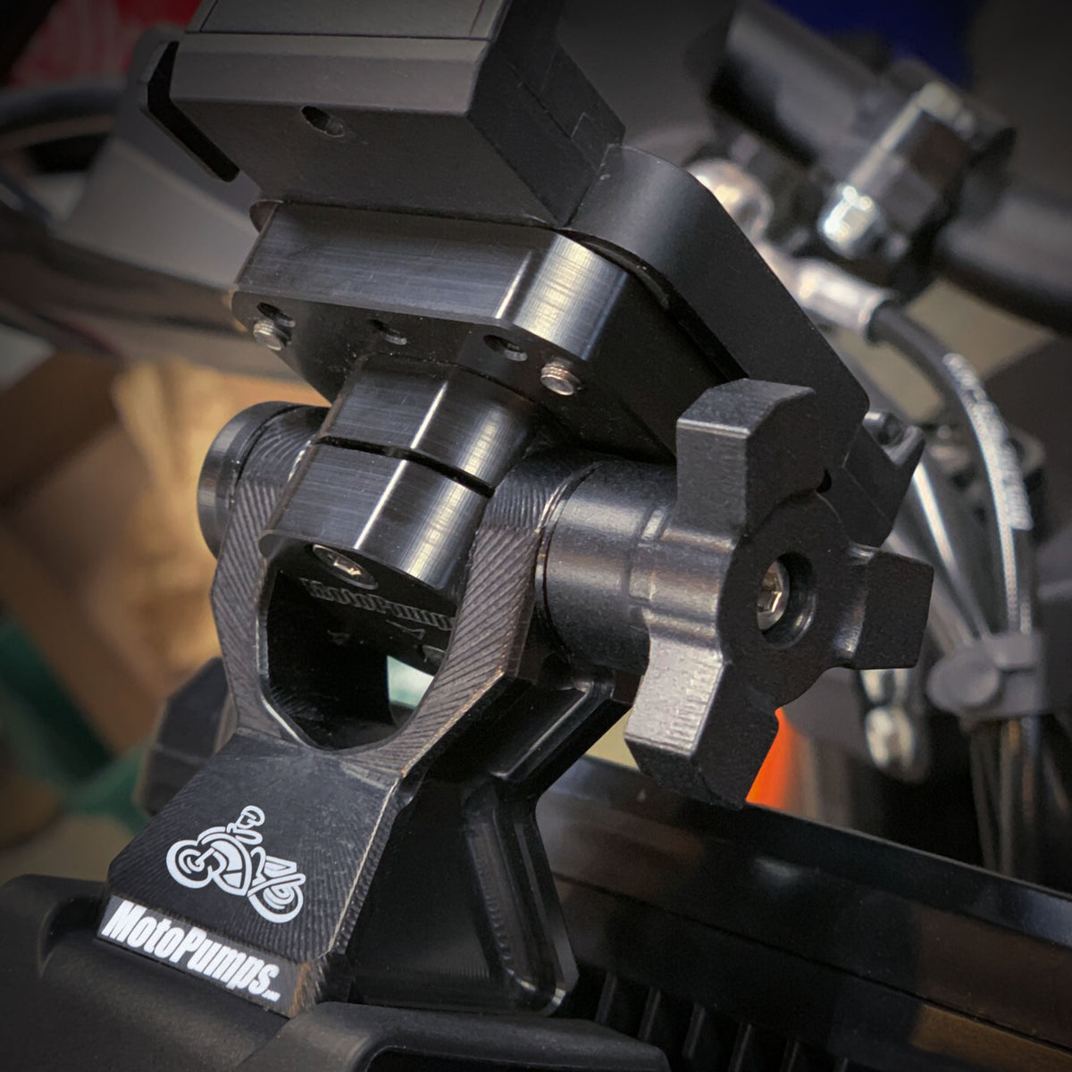 MOTOPUMPS - ARTICULATING GPS MOUNT FOR KTM 390 / 790 / 890 &amp; HUSQVARNA NORDEN 901