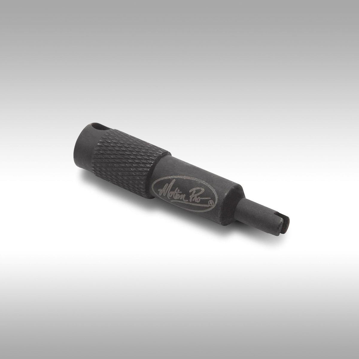 Motion Pro mini valve core remover tool made from hex steel.