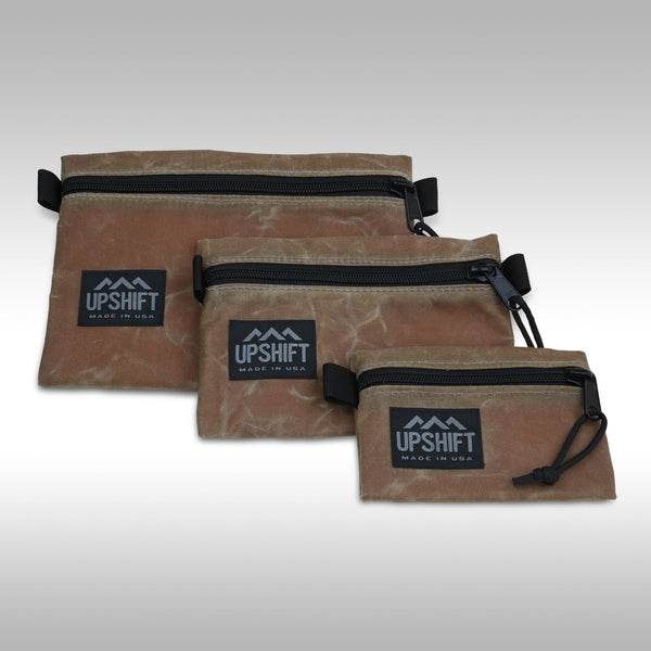 UPSHIFT TRAIL POUCHES - WAXED CANVAS - TMBR MOTO