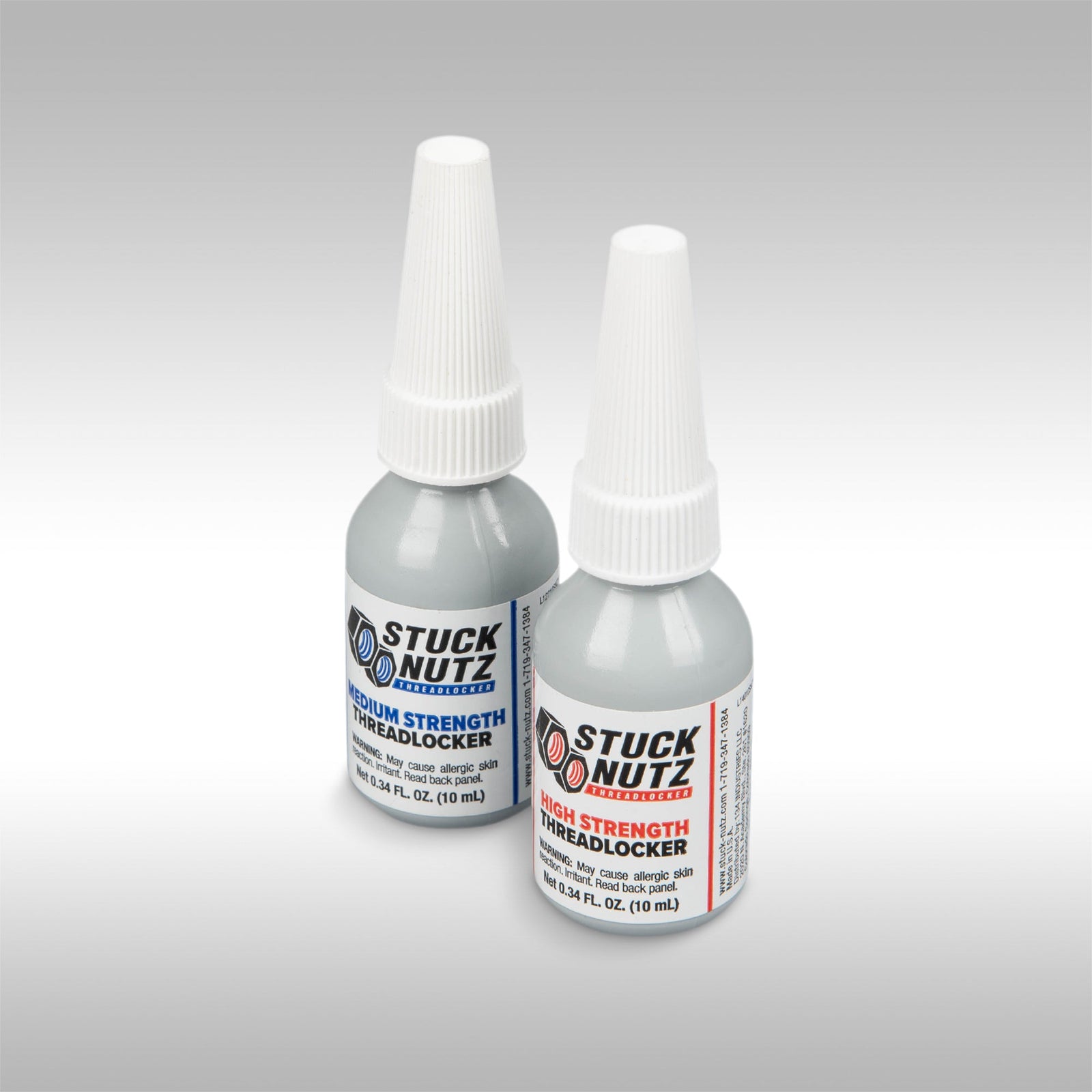 Stuck Nutz threadlocker. An alternative to Loctite that supports motorcycle access to public lands. Competes with Loctite® 243™.