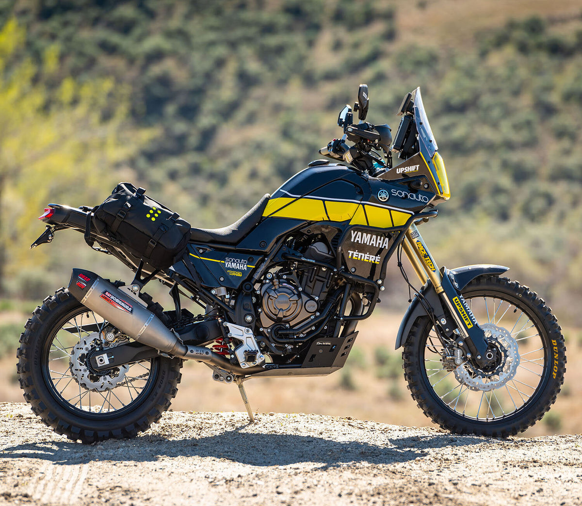 2019 - 2024 YAMAHA TENERE 700 - RALLY BLACK / YELLOW - GRAPHICS KIT