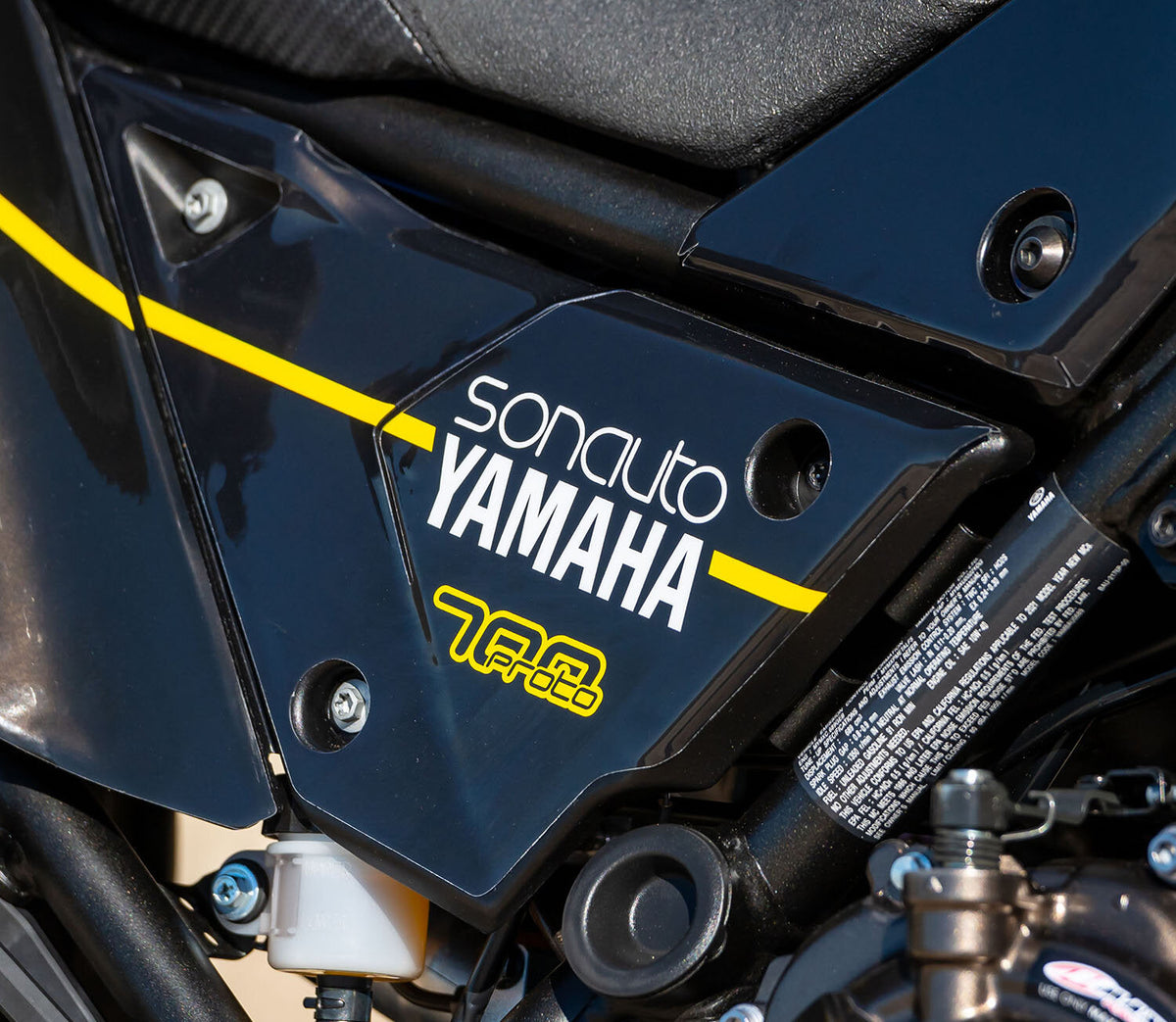2019 - 2024 YAMAHA TENERE 700 - RALLY BLACK / YELLOW - GRAPHICS KIT