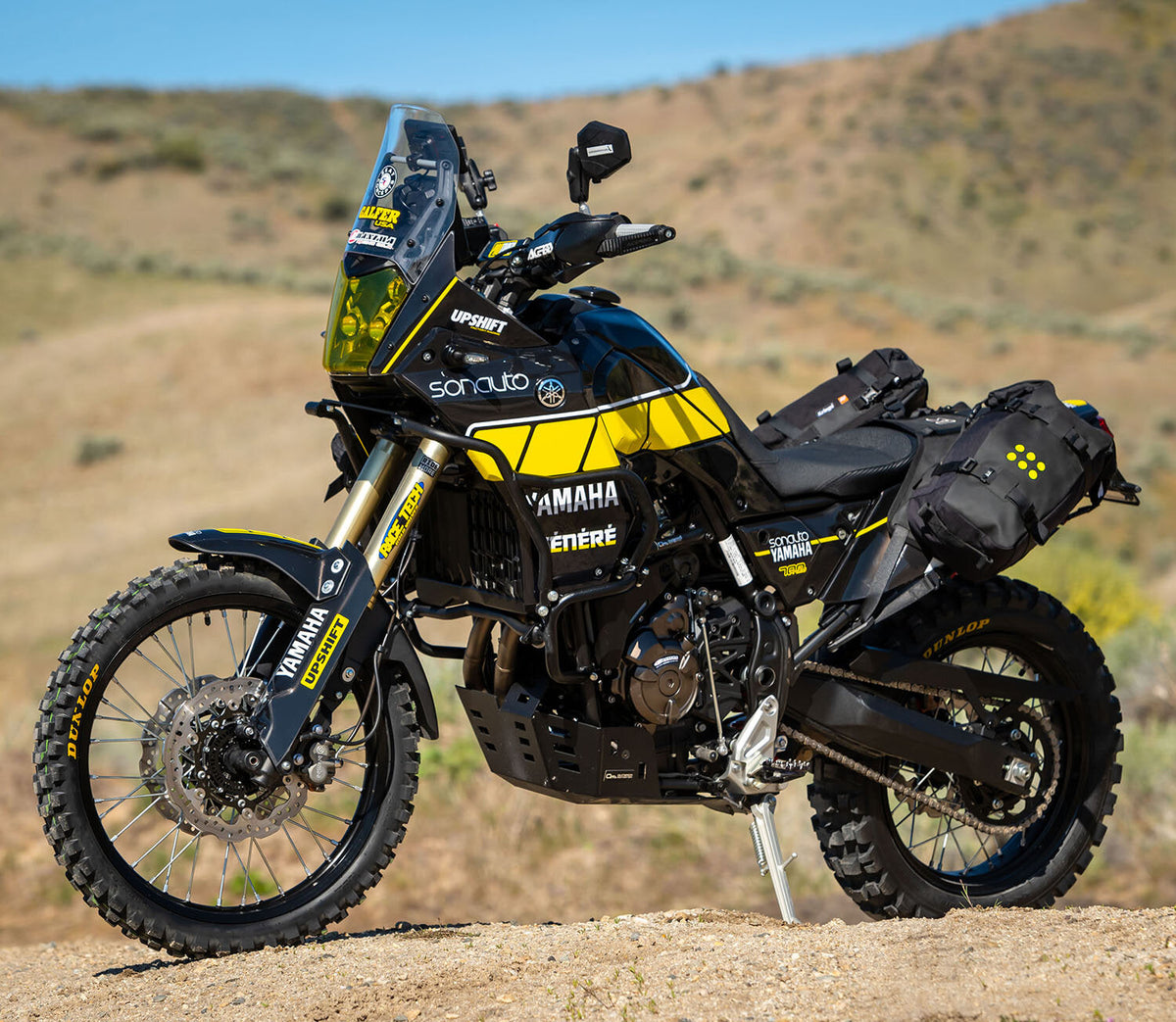 2019 - 2024 YAMAHA TENERE 700 - RALLY BLACK / YELLOW - GRAPHICS KIT