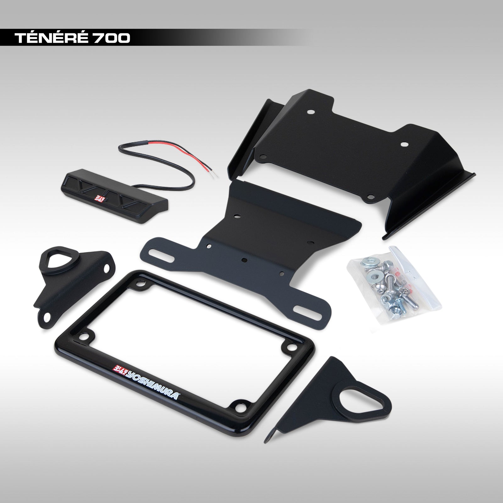 Yoshimura R&D Fender Eliminator Kit for the Yamaha Tenere 700. Made in the USA